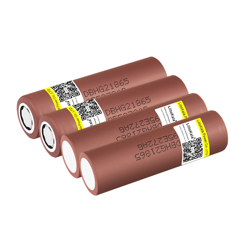 2PCS LiitoKala 18650 Battery HG2 3000mAh battery 18650 3.7V dedicated For HG2 Power Rechargeable battery for battery pack