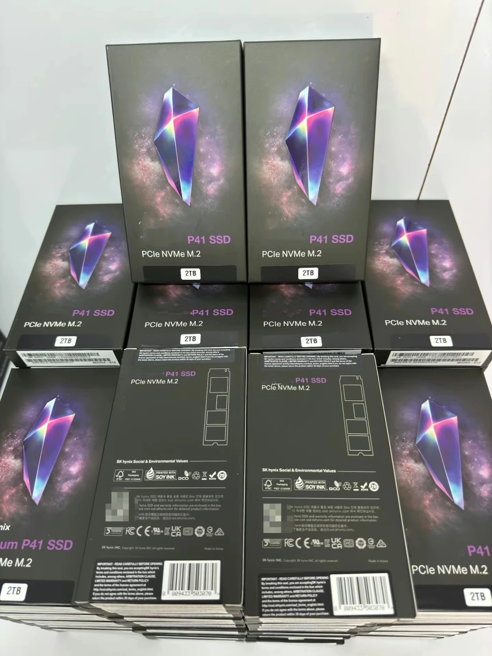 P41 2T 1T 500G Pcle Nvme Gen4 M.2 interfaccia con cache 2280 PCIE 4.0 2TB 1TB 500GB Per computer da gioco SK hynix Platinum