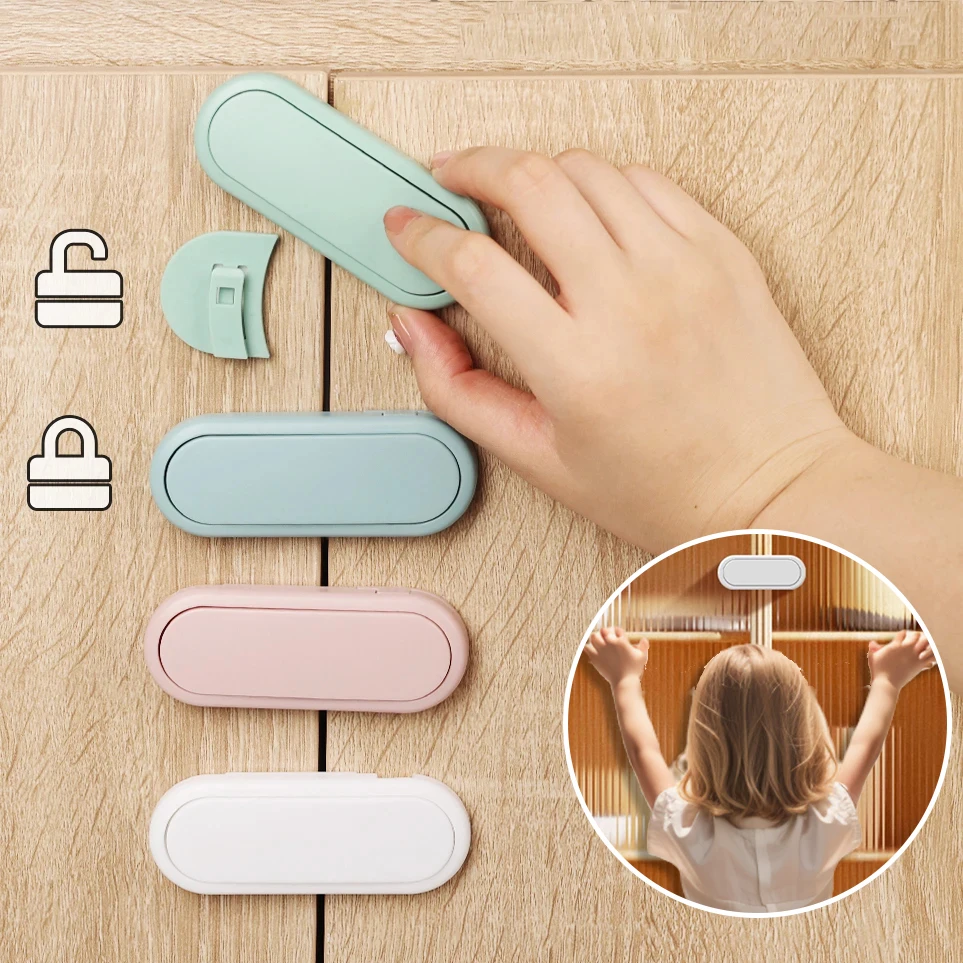 Cerradura para bebé, cerraduras de seguridad para niños, cerradura para puerta de gabinete, refrigerador protector para bebé, cerraduras para cajones para niños, cerradura de seguridad para niños
