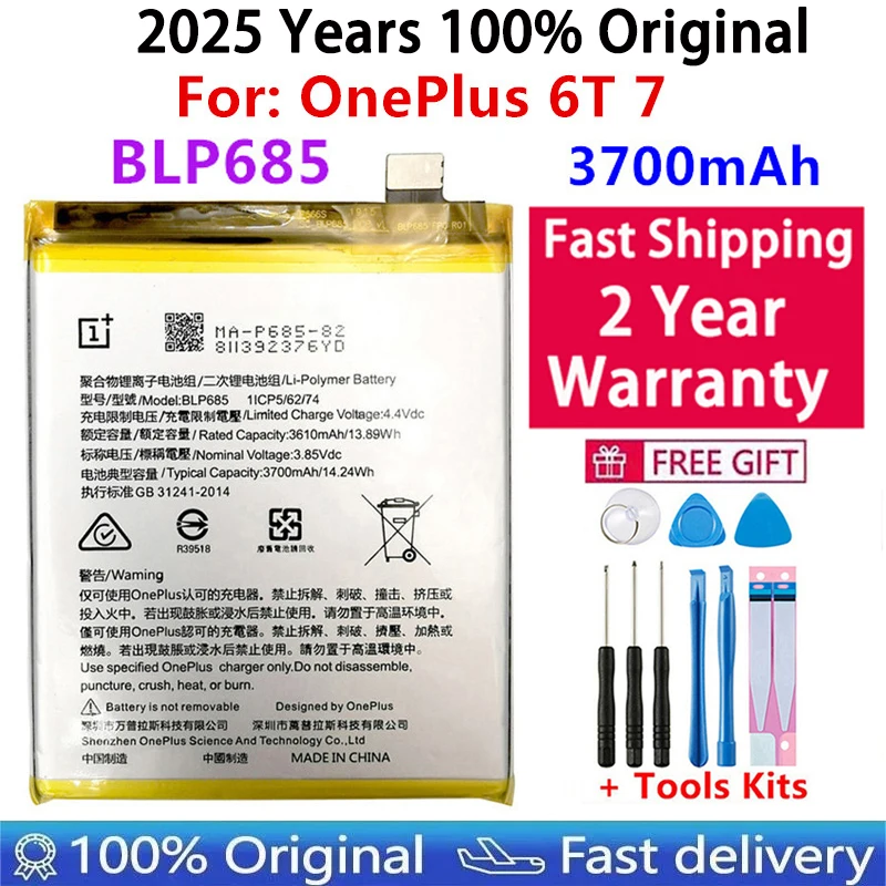 100% Nguyên Bản Pin Thay Thế Oneplus One 1 + Cho OnePlus 1 2 3 1 + 3 One Plus 3 3T 5 5T 6 6T 7 7T 8 Pro 7 Plus Pin