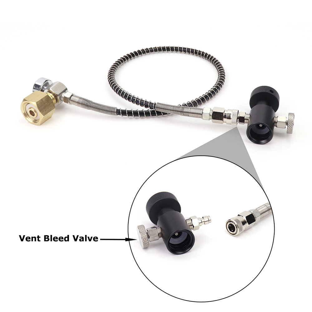 Neuer Sodawasserstrom-CO2-Zylinder-Nachfüllstationsadapter mit Schlauch-Ein/Aus-Adapter und W 4. 3-14 (Din 21,8) oder CGA320-Anschluss