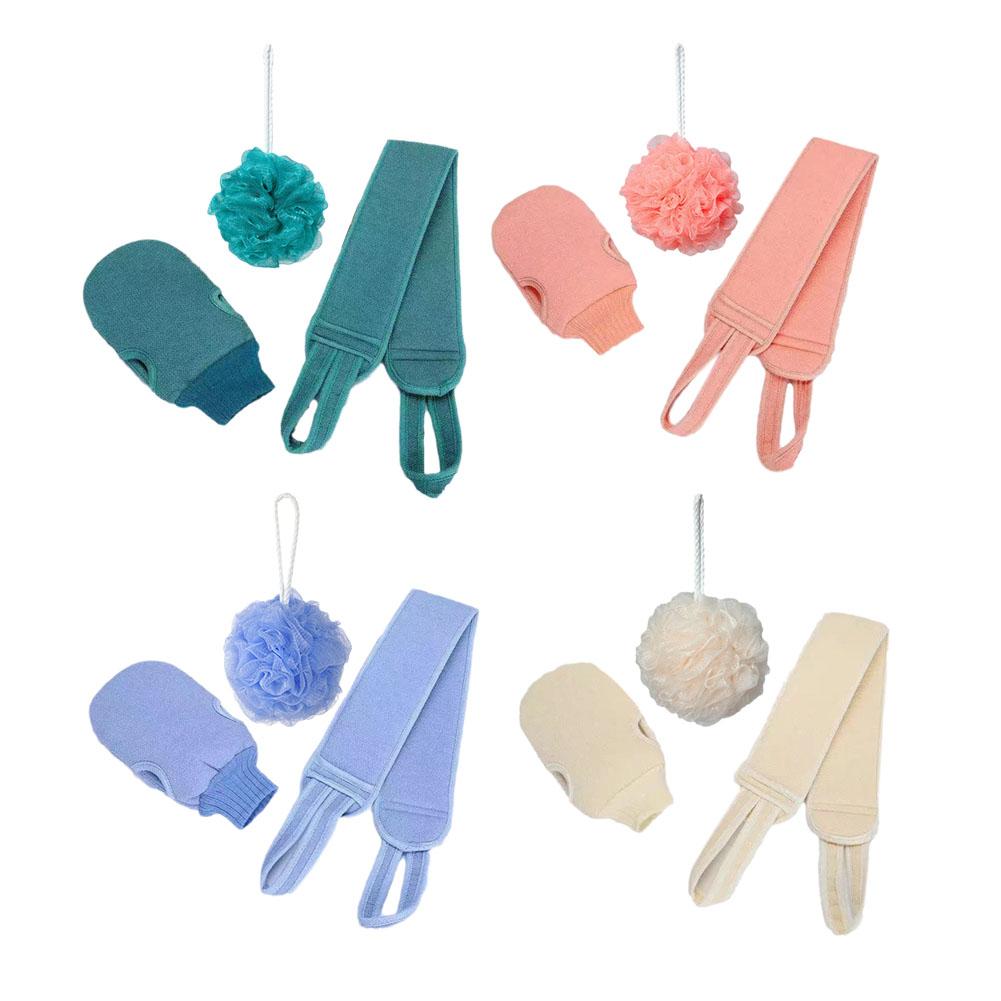 1/3 stücke Peeling Bad Handtuch 3 In 1 Zurück Bad Peeling Körper Reinigung Waschlappen Zurückziehen Streifen Reiben zurück Gürtel Bad Handtuch Ball