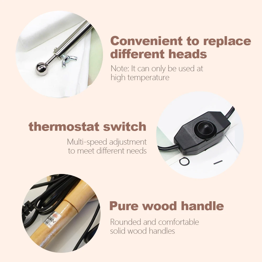 Fabric Flower Ironing Machine Ironing Ironing Tool Set Flower Making Tools DIY Adjustable Temperature Ball Spatula
