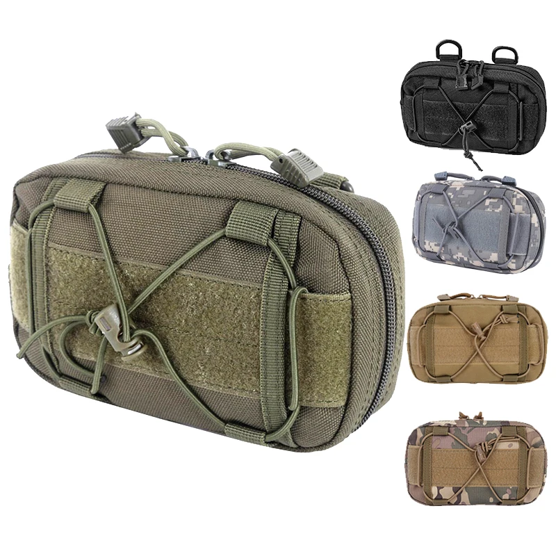 Bolsa de cintura Molle, bolsa táctica, herramienta de primeros auxilios médicos, bolsa para dispositivos, bolsa para deportes al aire libre, bolsa de caza