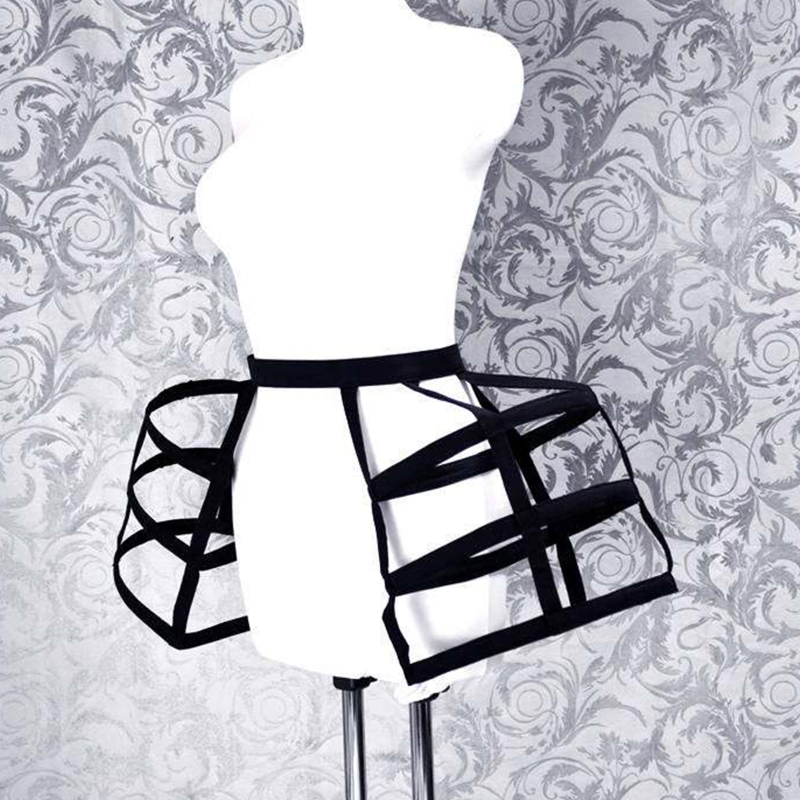 Frauen Krinoline Petticoat 3-Reifen Käfig Unterrock für Hochzeit Brautkleid