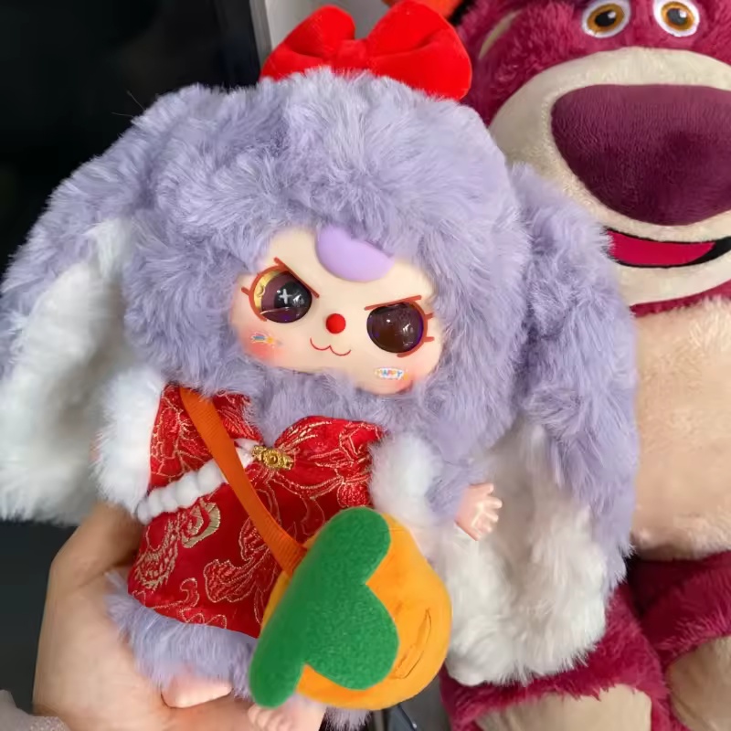 本物のベビースリーマカロンリトルラビット V2 シリーズビニールブラインドボックスペンダントリリーウサギタウン V2 シリーズモデル装飾玩具ギフト