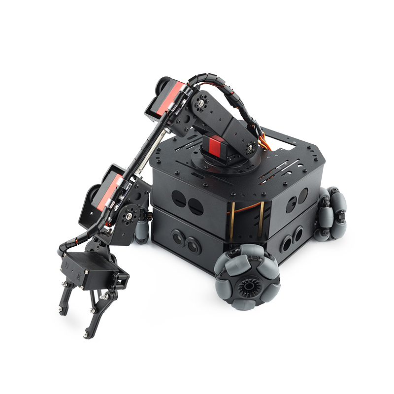 4WD Omni Wheel Roboterauto mit Roboterarm Chassis Hindernisvermeidung Ps2 Wireless RC Auto für Arduino Programmierbarer Roboter DIY Kit