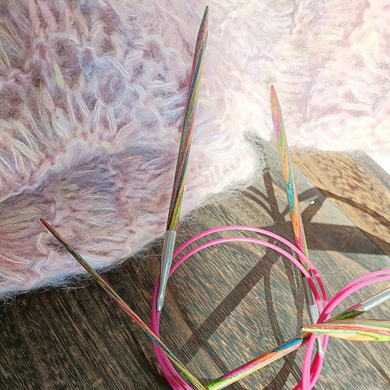 1 Buah Jarum Melingkar Tetap Knitpro Symfonie-80cm untuk Merajut Tangan