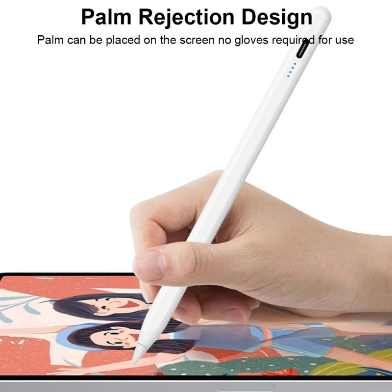 Para Apple Pencil 2 1 pantalla de potencia de rechazo de palma accesorios para iPad iPad 2022 2021 2020 2019 2018 Pro 11 12,9 Mini lápiz óptico de aire