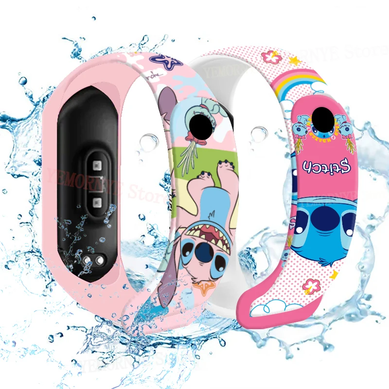 Disney Stitch นาฬิกาเด็กดิจิตอลอะนิเมะตัวเลข LED นาฬิกาส่องสว่าง Touch กันน้ํากีฬาอิเล็กทรอนิกส์นาฬิกาเด็กของขวัญวันเกิด