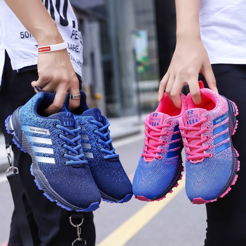 Unisex antiderrapante tênis de corrida para homens e mulheres, sapatos casuais, respirável, confortável, para ao ar livre, caminhadas, tênis