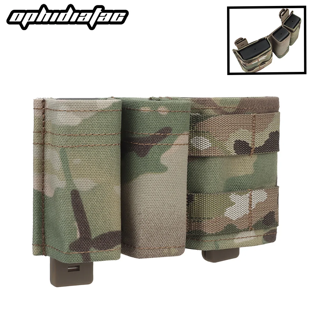 OPHIDIAN Double Dump Pouch, Taschenlampenholster für 9 mm 5,56 mm, Magazintasche Molle Werkzeugtasche, Sicherheit IFAK Mag Pocket