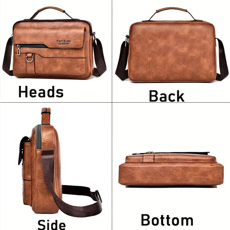 Bolsa de ombro estilo neutro para homens e mulheres, adequada para viagens de negócios e fotografia feita de material pu.
