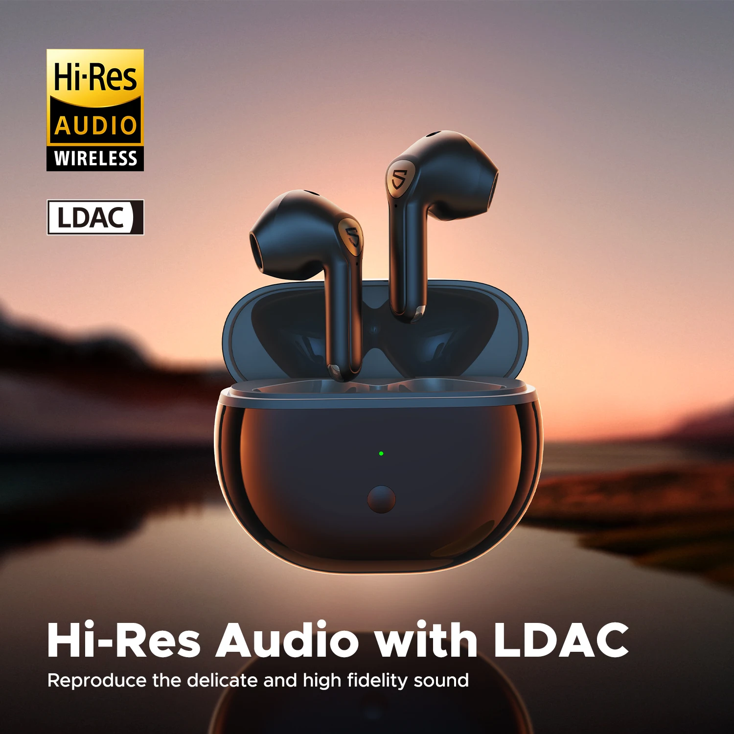 SoundPEATS Air3 Deluxe HS Auriculares inalámbricos Audio de alta resolución Auriculares Bluetooth con LDAC, controlador grande de 14,2 mm, detección intrauditiva