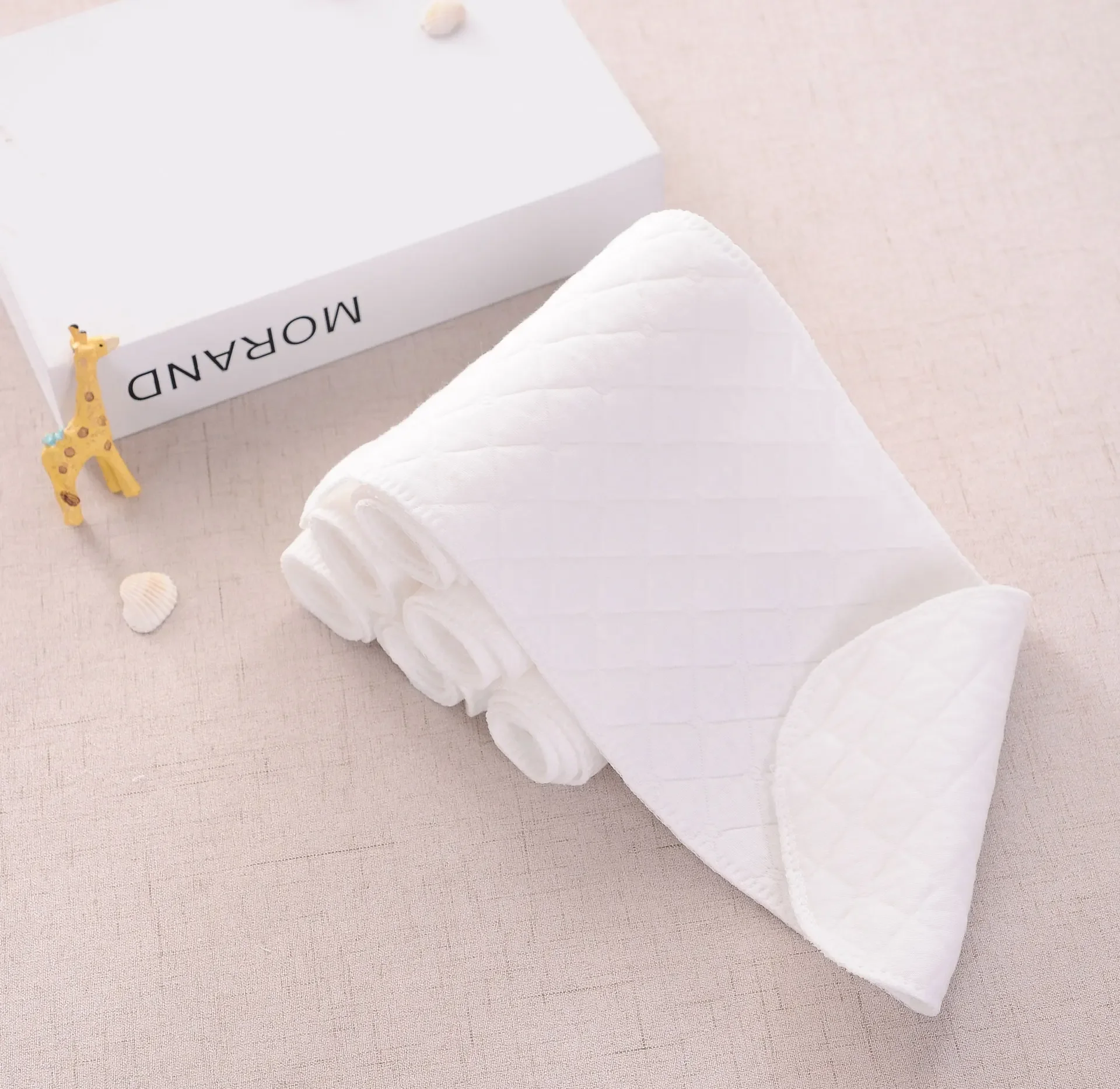 2/5 pces/10 pces fraldas reutilizáveis do bebê lavável fraldas ecológicas inserções fraldas de pano de algodão para crianças respirável absorvente