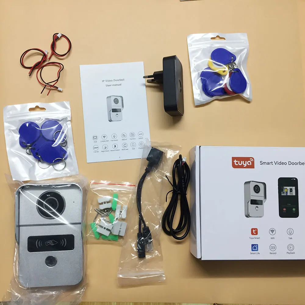 1080P Tuya Smart Video Deurbel Wifi Draadloze Video-intercom Voor Home Security Bescherming Google Home Appartement Tuya Deurbel