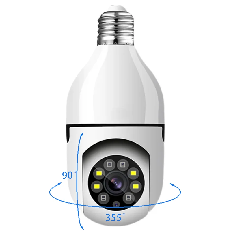 YOOSEE App Wifi Camera 1080P Wifi Bulb E27 Surveillance Camera Color Night Vision Human Tracking Smart Home Security Protection