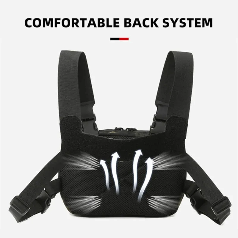 Borsa tattica Borsa pettorale Custodia frontale impermeabile Molle Nylon Arrampicata Zaino da campeggio Zaino da viaggio per caccia all'aperto