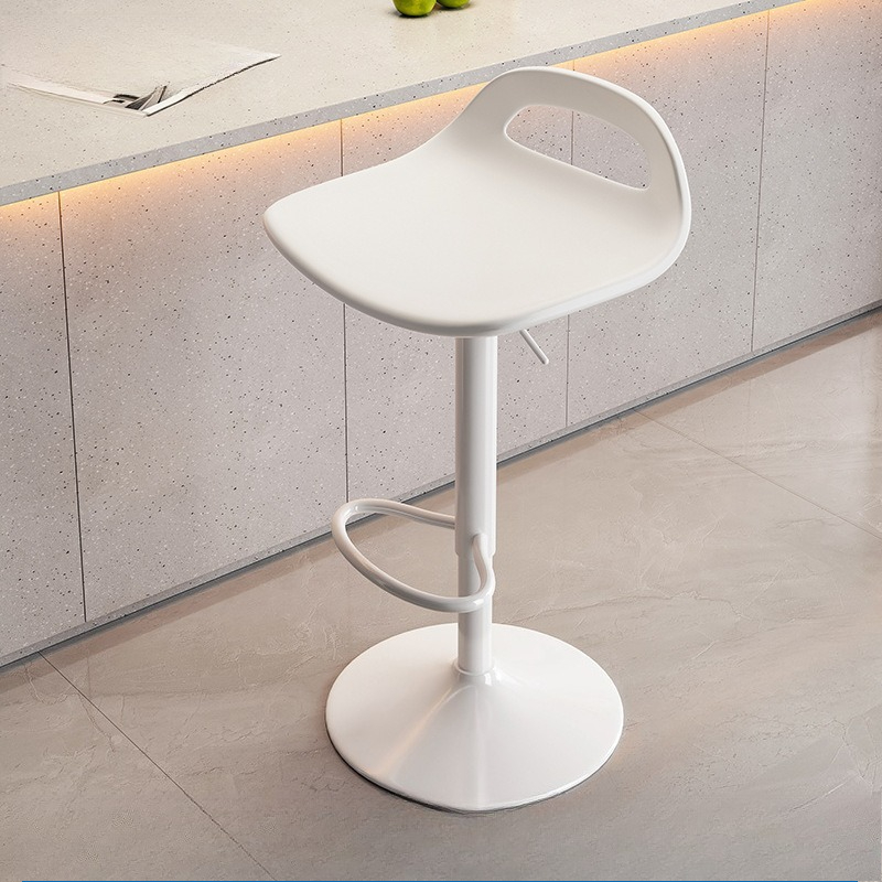 Adjustable Swivel Hydraulic Bar Stool Counter Stool Kitchen Bar Chair Backrest Padded Seat Commercial Home Island Pair Chaise