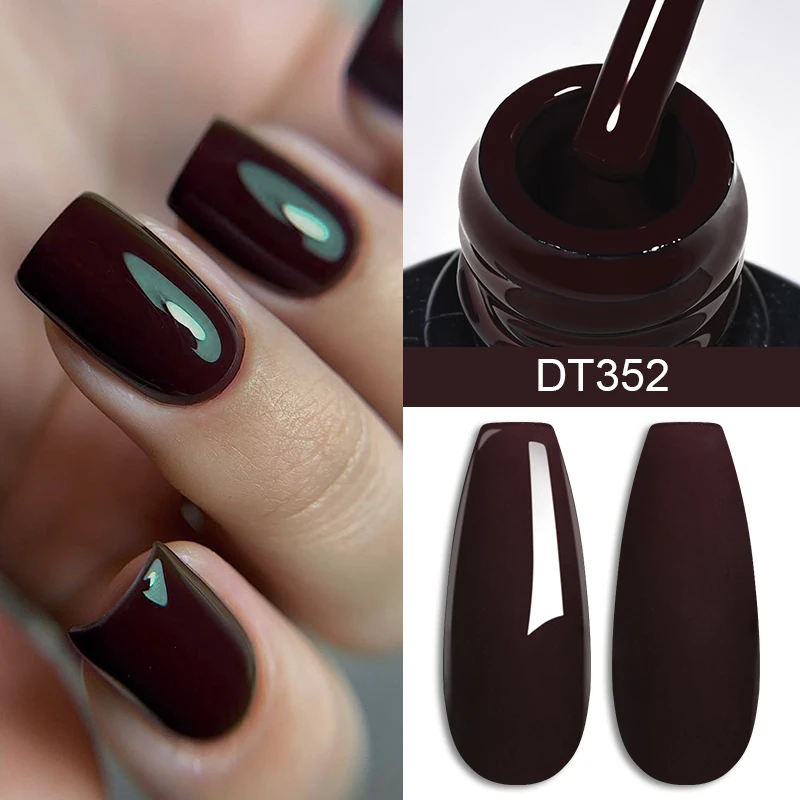 พบกับข้าม 7ml ไวน์แดงเจลเล็บยาวนานสไตล์ฝรั่งเศสเจลเล็บอุปกรณ์สําหรับเล็บ DIY ออกแบบเล็บเคลือบเงา
