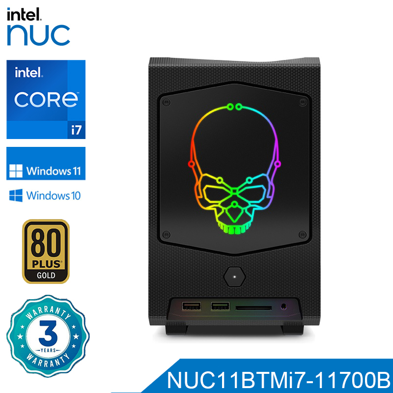Procesador Intel NUC 11th NUC11BTMi7 Core i7-11700B 4,8 GHz UHD gráficos Mini PC ventana 11 Thunderbolt 4 WiFi 6E Bluetooth 5,2