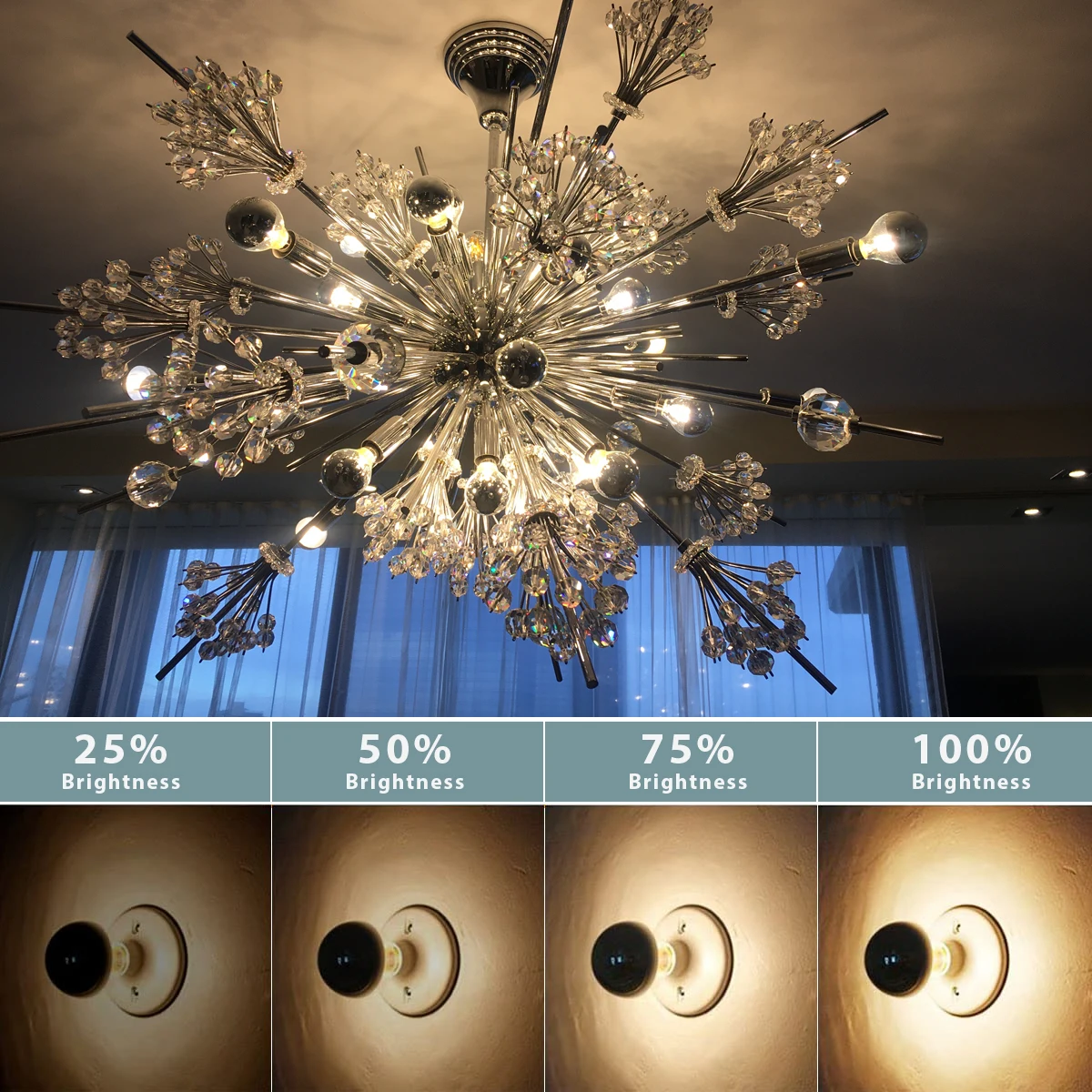 E14 E27 Half Chrome Light Bulb G45 A19 G80 4W 6W 8W 2700K Indoor Silver Bowl Mirror Decorative Dimmable LED Edison Globe Bulbs