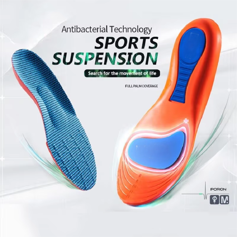 Plantillas ortopédicas deportivas para pies, hombres y mujeres, zapatos transpirables de EVA con absorción de impacto, plantilla para correr, baloncesto, almohadillas de cuidado deportivo