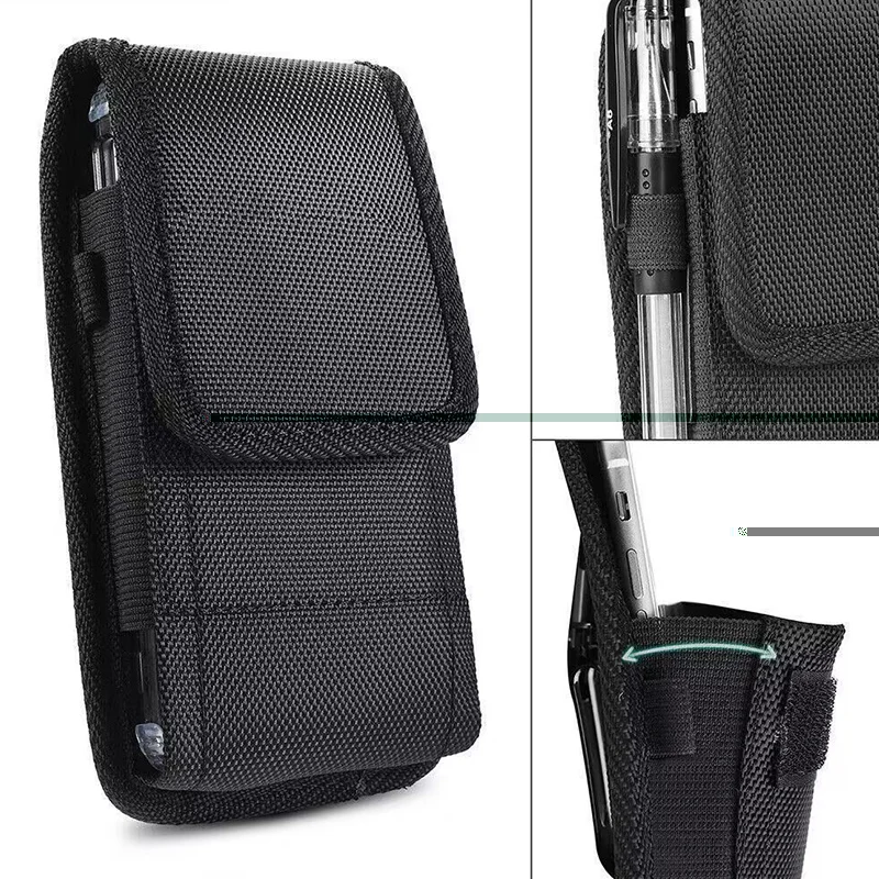 Bolsa vertical para celular com cinto pendurado, adequada para idosos e jovens, com tela grande e ultrafina