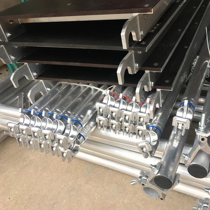 6 Meters Aluminium Mobile Ladder Scaffolding With Step Stairs Wheel for Construction Works