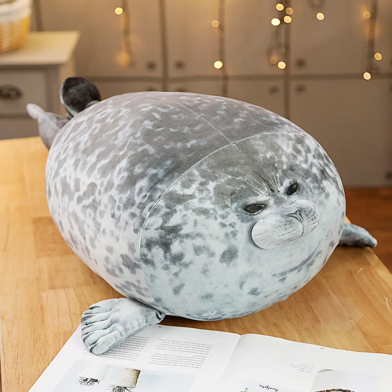 Hot 3D Novelty Throw Pillows Cute Real Life Sea Lion Plush Toys Soft Seal Plush Stuffed Plush Housewarming Party Hold Pillow