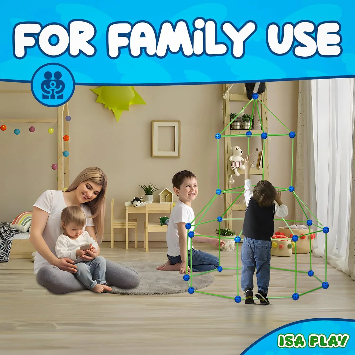 200 ชิ้นสร้างสรรค์ของเล่นเด็ก Fort Building Kit Glow in the Dark ปราสาทอุโมงค์เล่นเต็นท์เกมของเล่นเพื่อการศึกษาของขวัญวันเกิด