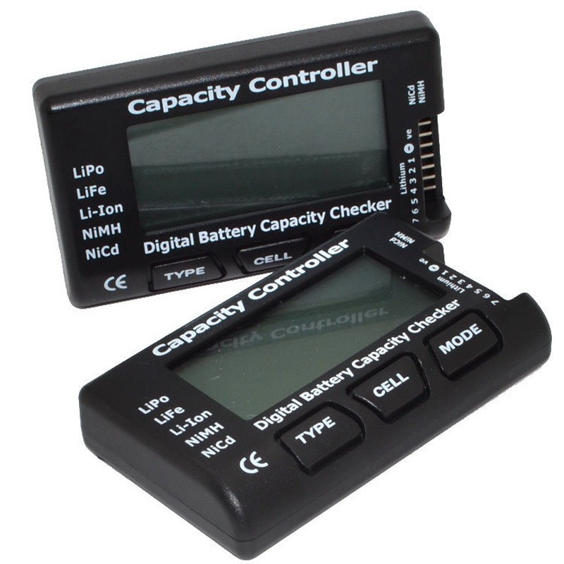 Detector de capacidad de batería Digital CellMeter-7, LiPo LiFe, Li-ion, Nicd, NiMH, medidor de voltaje de batería RC