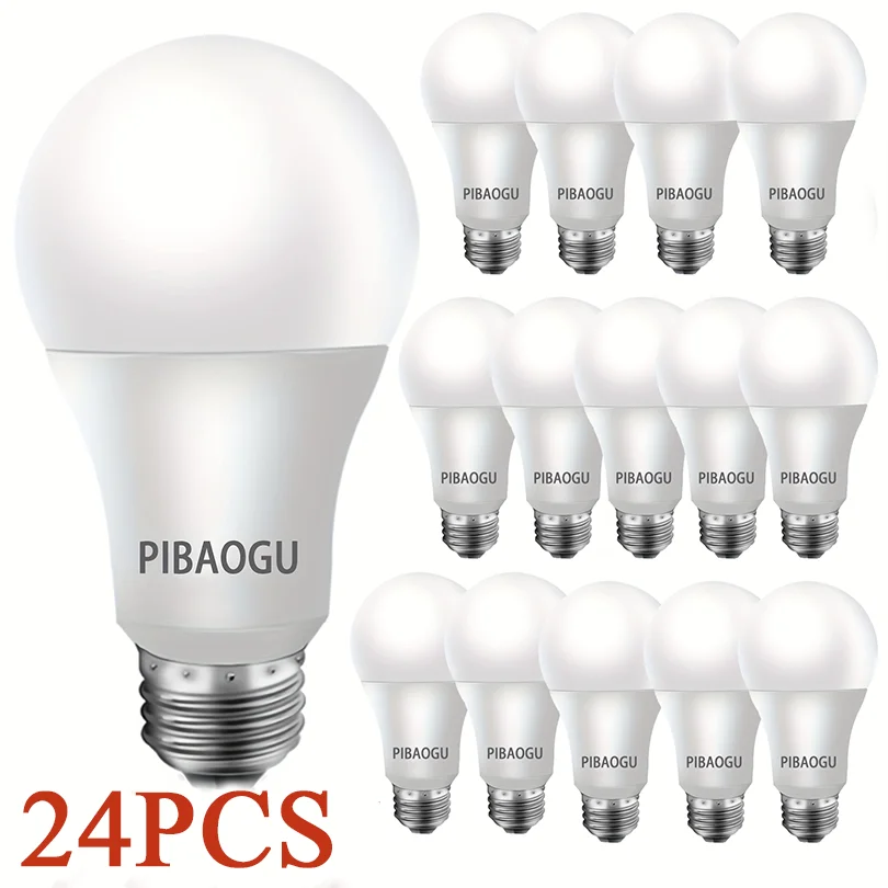 24 Uds bombillas LED para lámparas E27 E14 B22 AC220V bombilla 20W 18W 15W 12W 9W 6W 3W Lampada sala de estar hogar LED Bombilla