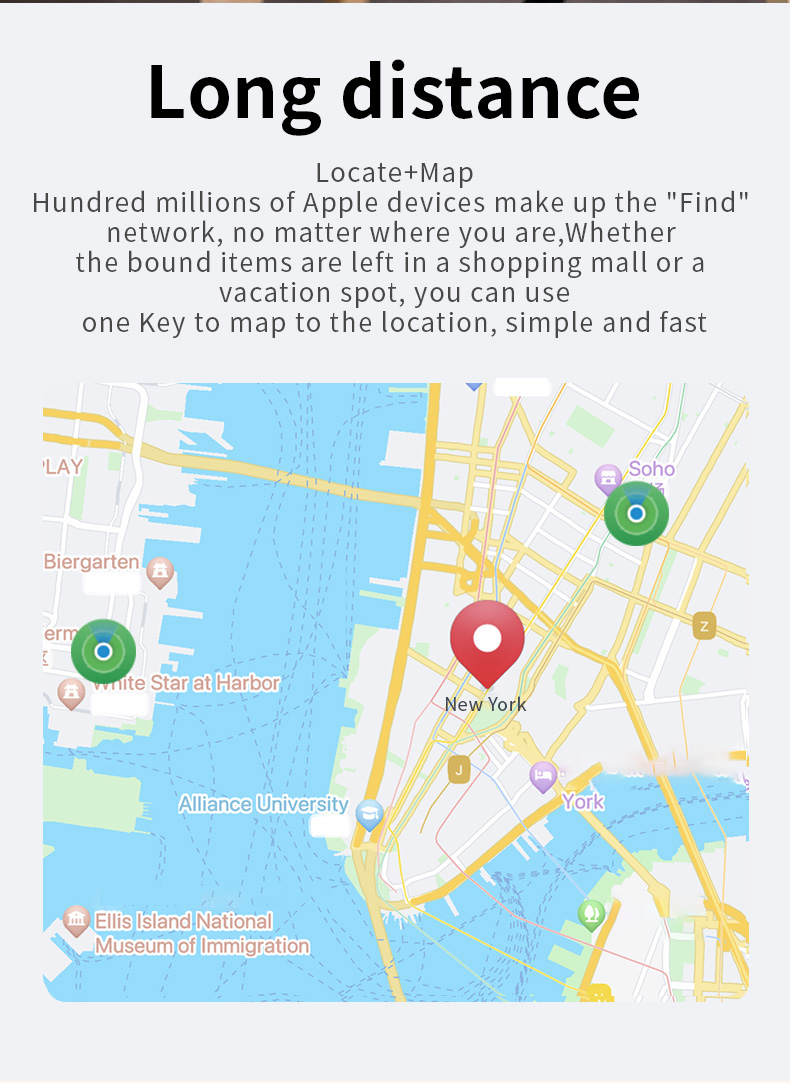 Airtag-Bluetooth-GPS-Tracker, IPX 5, wasserdicht, Sport-Tracking, Finden Sie meine älteren Kinder, Haustiere verfügbar, Mini-Finder für iPhone