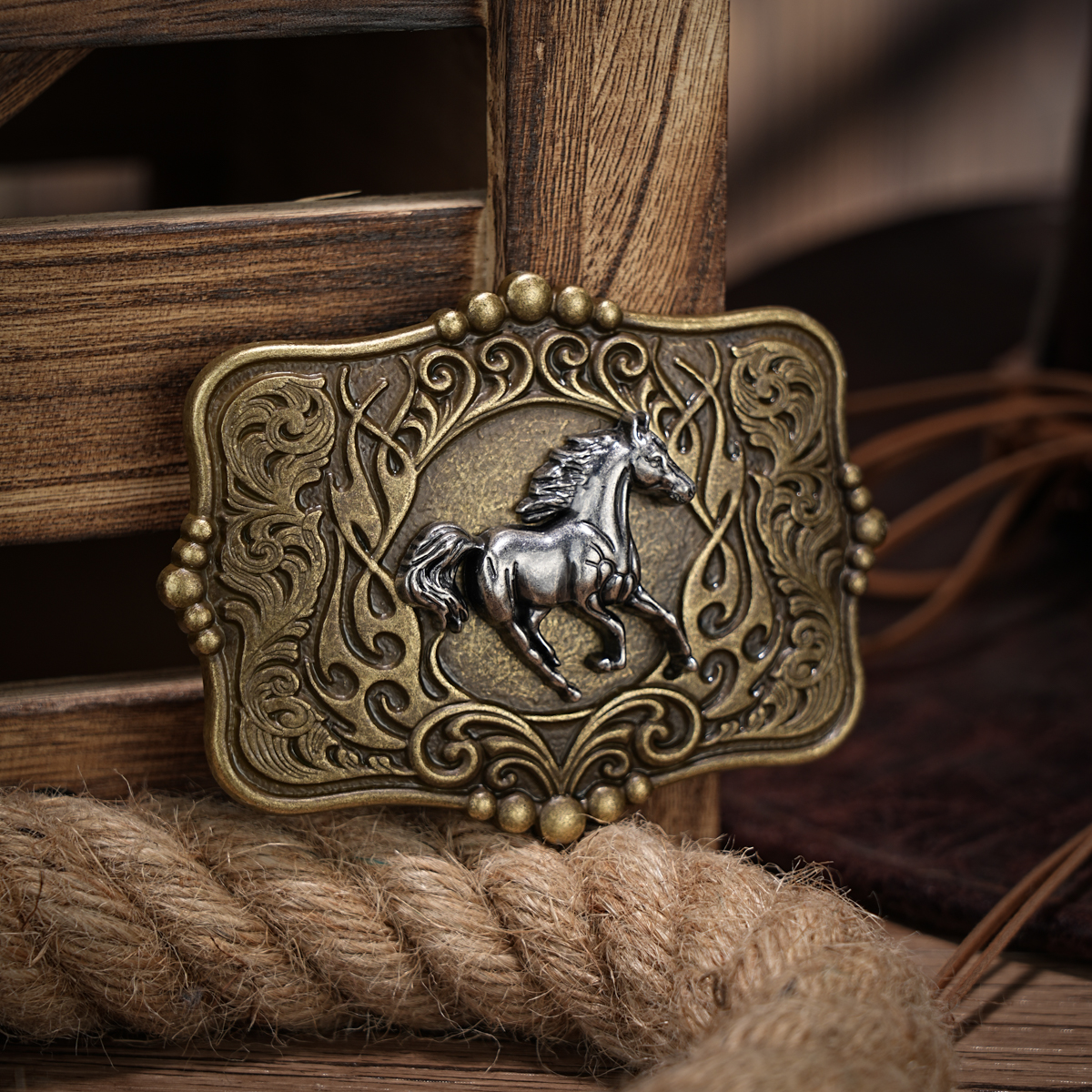 Western-Gürtelschnalle Initial Vintage-Cowboy Rodeo Silber große Gürtelschnalle für Männer Frauen