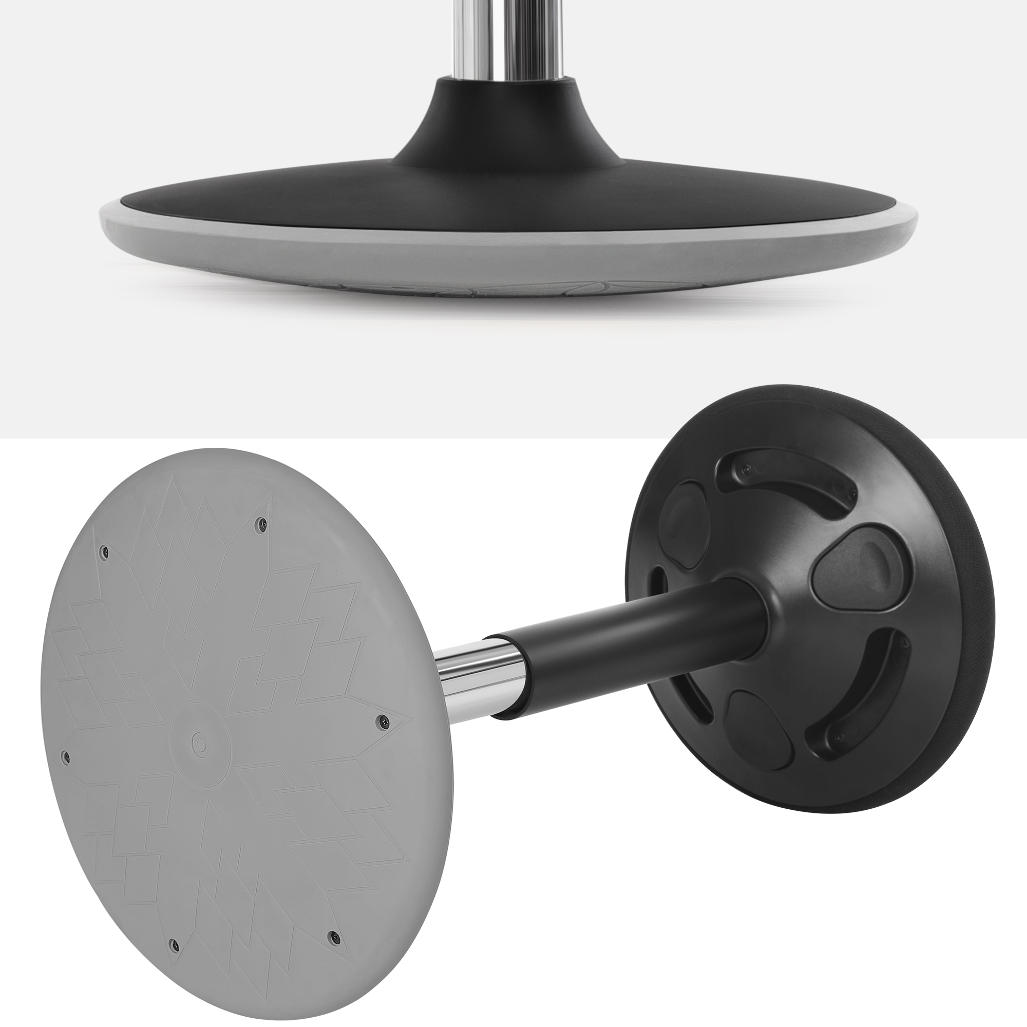 SONGMICS Tabouret dynamique, Tabouret assis debout, Siège de travail rotatif à 360°, ergonomique, hauteur réglable 56-81 cm, montage facile