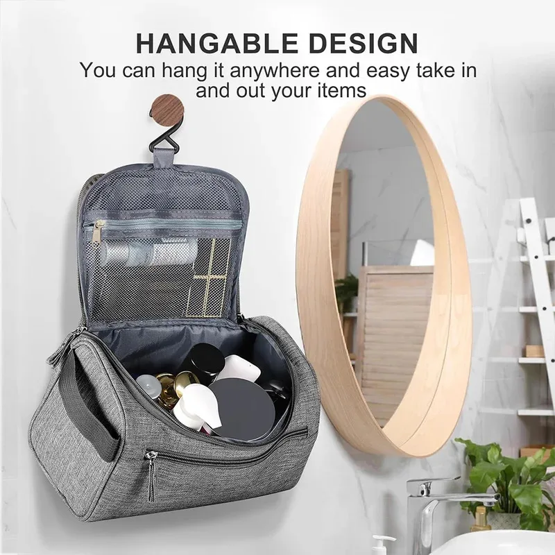 Bolsa de armazenamento de viagem multifuncional masculina, fronha de produtos de higiene pessoal, bolsa de higiene portátil