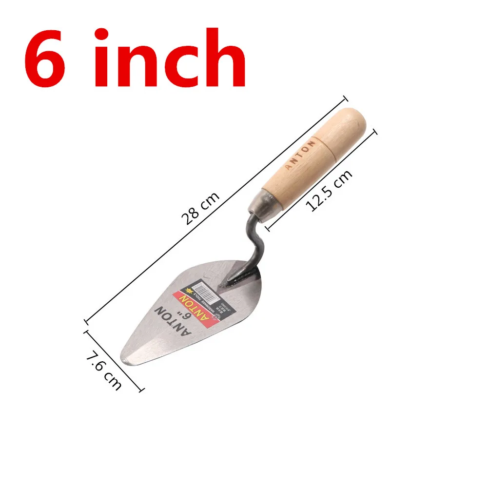 6/7 Inch Công Cụ Xây Dựng Putty Dao Gạch Trát Đặt Lưỡi Thép Carbon Chỉ Thạch Cao Công Cụ Thép Carbon 1Pc