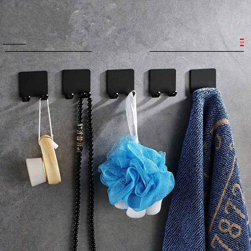 1pc suporte de navalha sem perfuração, gancho de armazenamento, espaço de alumínio multiuso acessórios do banheiro
