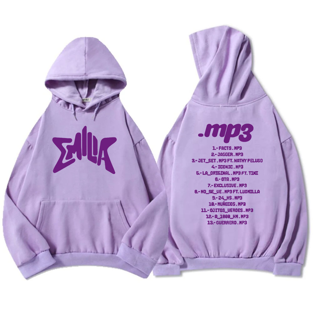 streetwear 앨범 mp3 emilia mernes 후드 힙합 남성 후드 티셔츠 sudaderas hombre 편안한 긴 소매 옷 mens