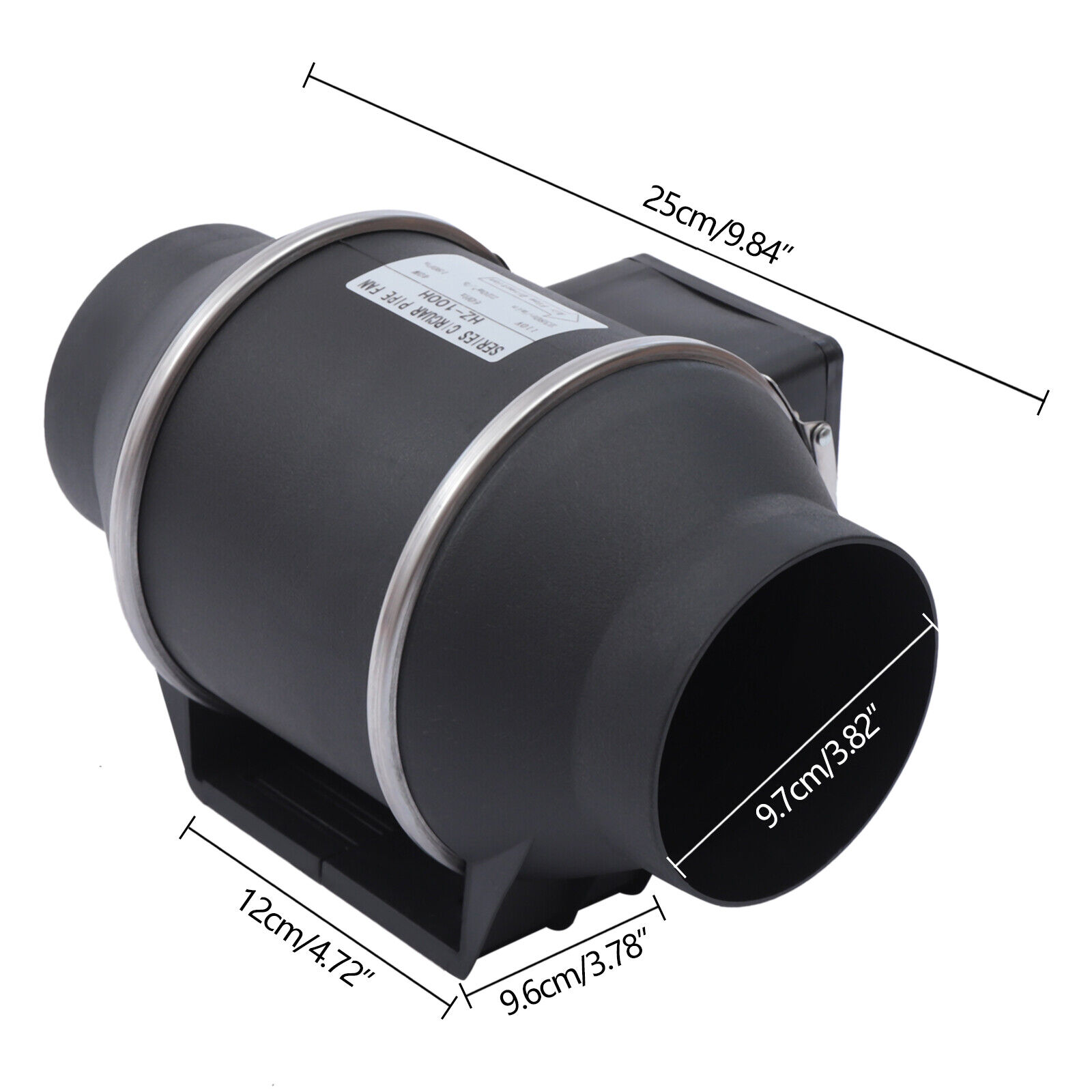 Ø100 mm 220 V Kanalventilator, Gebläse, Abluftventilator für Häuser, Büros, Schulen, Krankenhäuser, Restaurants, Hotels, Einkaufszentren