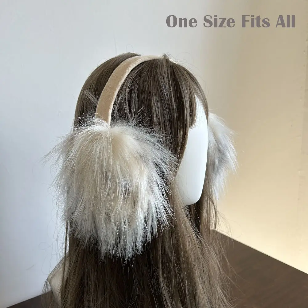 Orejeras de felpa portátiles a la moda, protección suave contra el frío, orejeras plegables, envolturas para los oídos esponjosas, accesorios JK