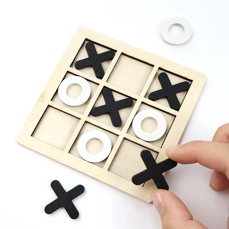 Montessori Wooden Puzzle Brain Training Table Game Leisure Board Toys Interactive Chess Games Educational For Children Gift