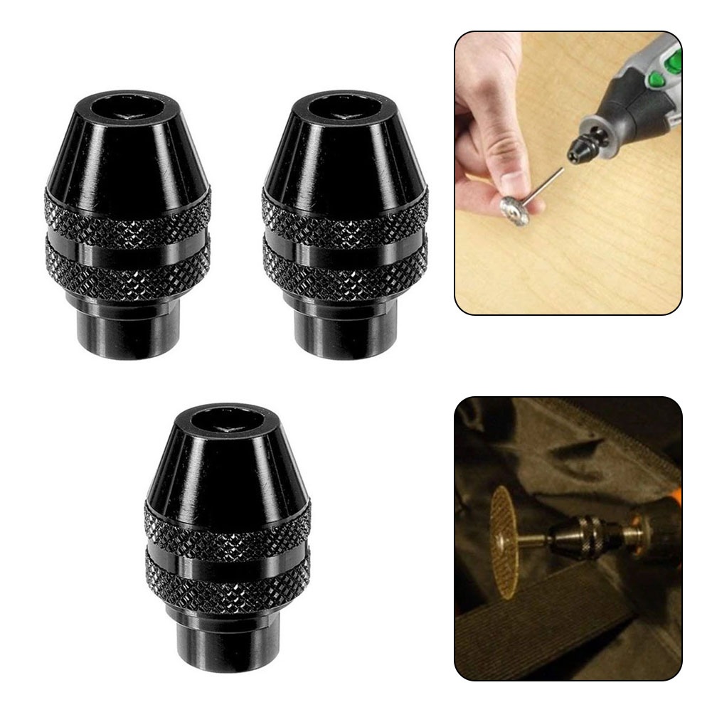 3 pz Multi Keyless Mandrino 0.8-3.2mm Mandrino Per Dremel 3000 4000 7700 8200 Utensili Rotanti Rettifica Elettrica Mandrino parti di utensili