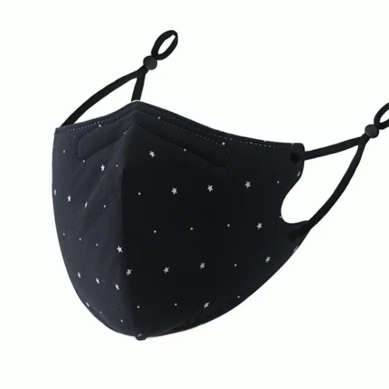 Erwachsenen druck Gesichts maske atmungsaktive Baumwolle Stoff wasch bare Maske Maske Unisex wieder verwenden staub dichte Masken Dekoration