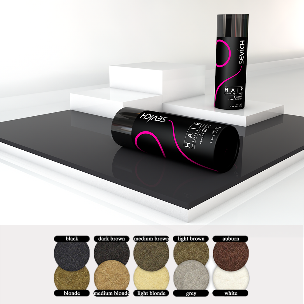 Sevich 25 グラムヘアビルディング繊維パウダー脱毛製品ハゲエクステンション厚みのあるヘアスプレージャーケラチン