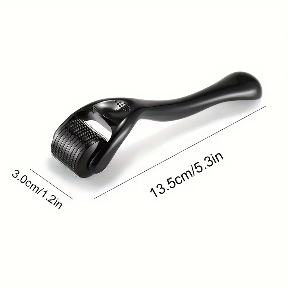 Derma selo microagulhamento rosto rolo massageador ajustável titânio agulha comprimento cuidados com a pele crescimento da barba couro cabeludo cabelo derma rolo