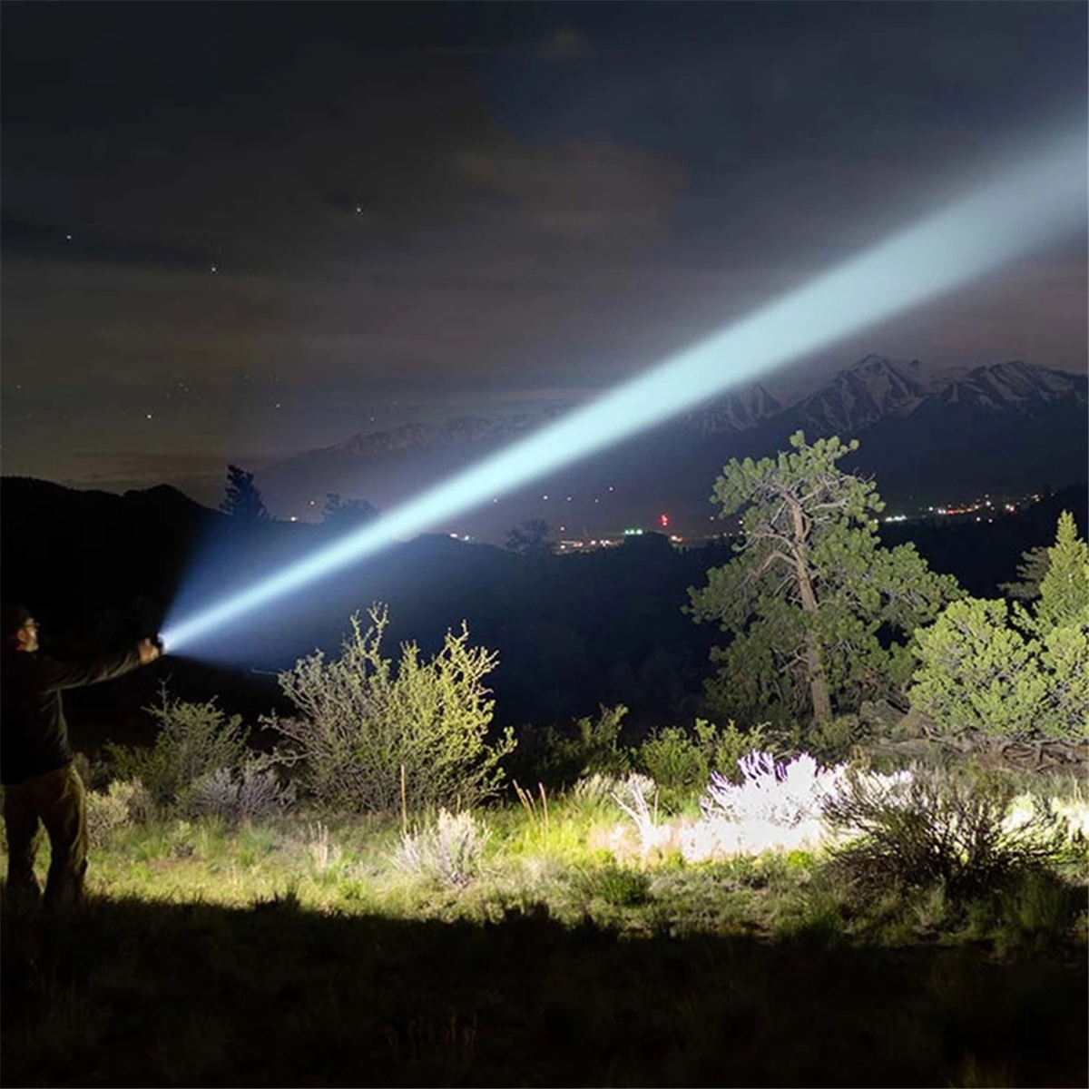 A72P 10000 Lumens Mini Lanterna LED XHP50 USB Recarregável Bateria Embutida 3 Modos de Luz Portátil Tocha Lâmpada Shot-1000mah