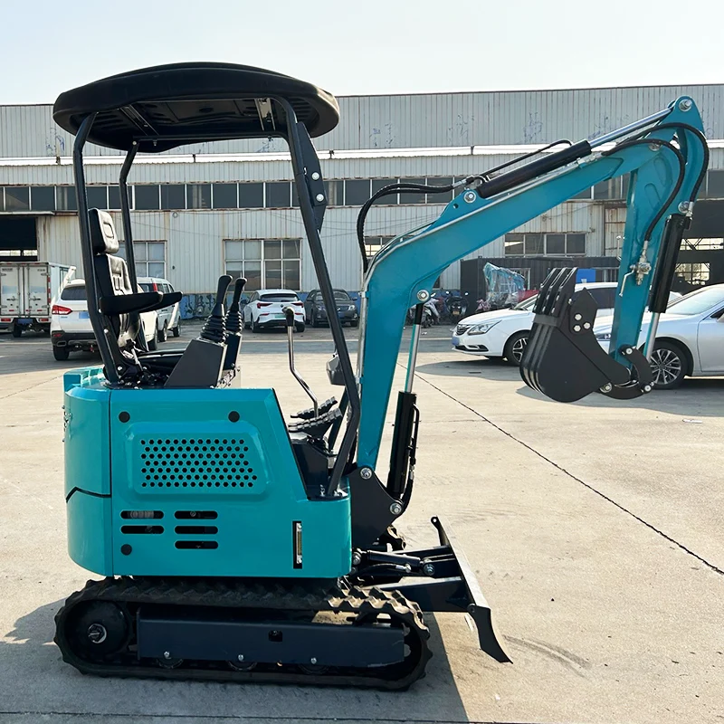 Factory direct sales of 1 ton small household garden crawler excavator customized with cab side swing mini excavator