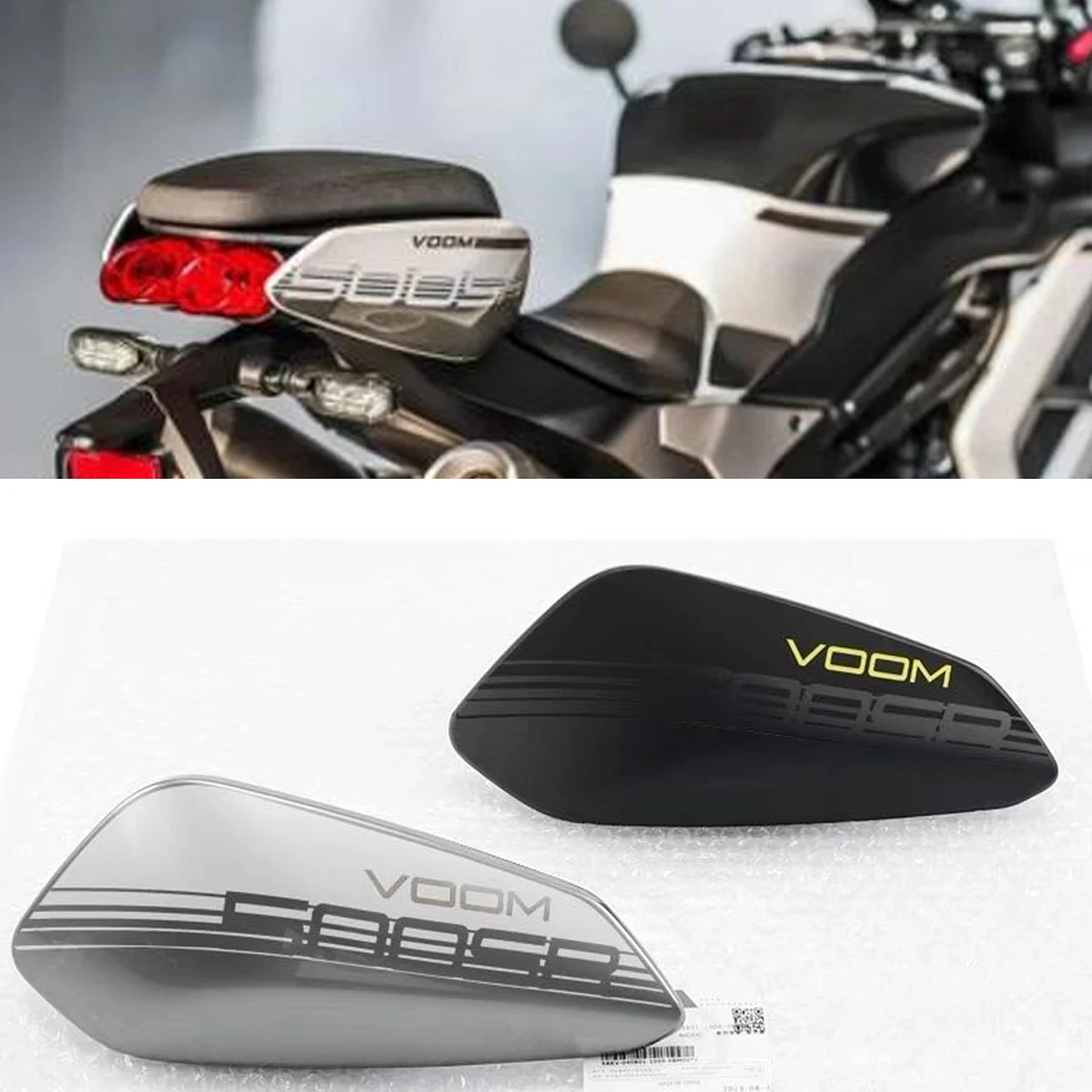Penutup Ekor Belakang Sepeda Motor 500SR VOOM CFMOTO Pelindung Pelindung Kiri dan Kanan Cangkang Lampu Belakang CF500-9 Aksesori Sayap Ekor